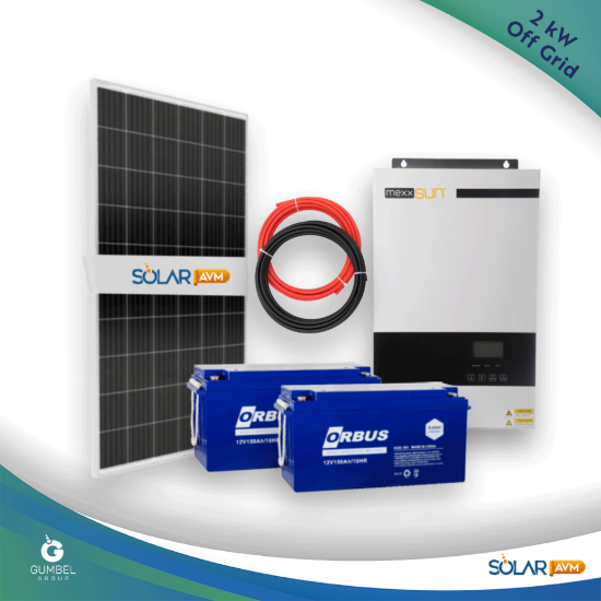2 kW Solar Paket Off Grid Güneş Enerji Sistemi