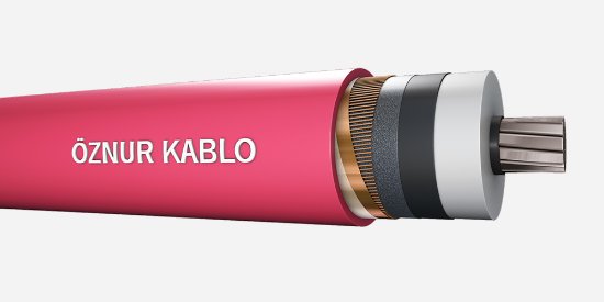 ÖZNUR 1x50/16 mm²  XLPE İzoleli Alüminyum İletkenli Tek Damarlı Orta Gerilim Güç Kablosu