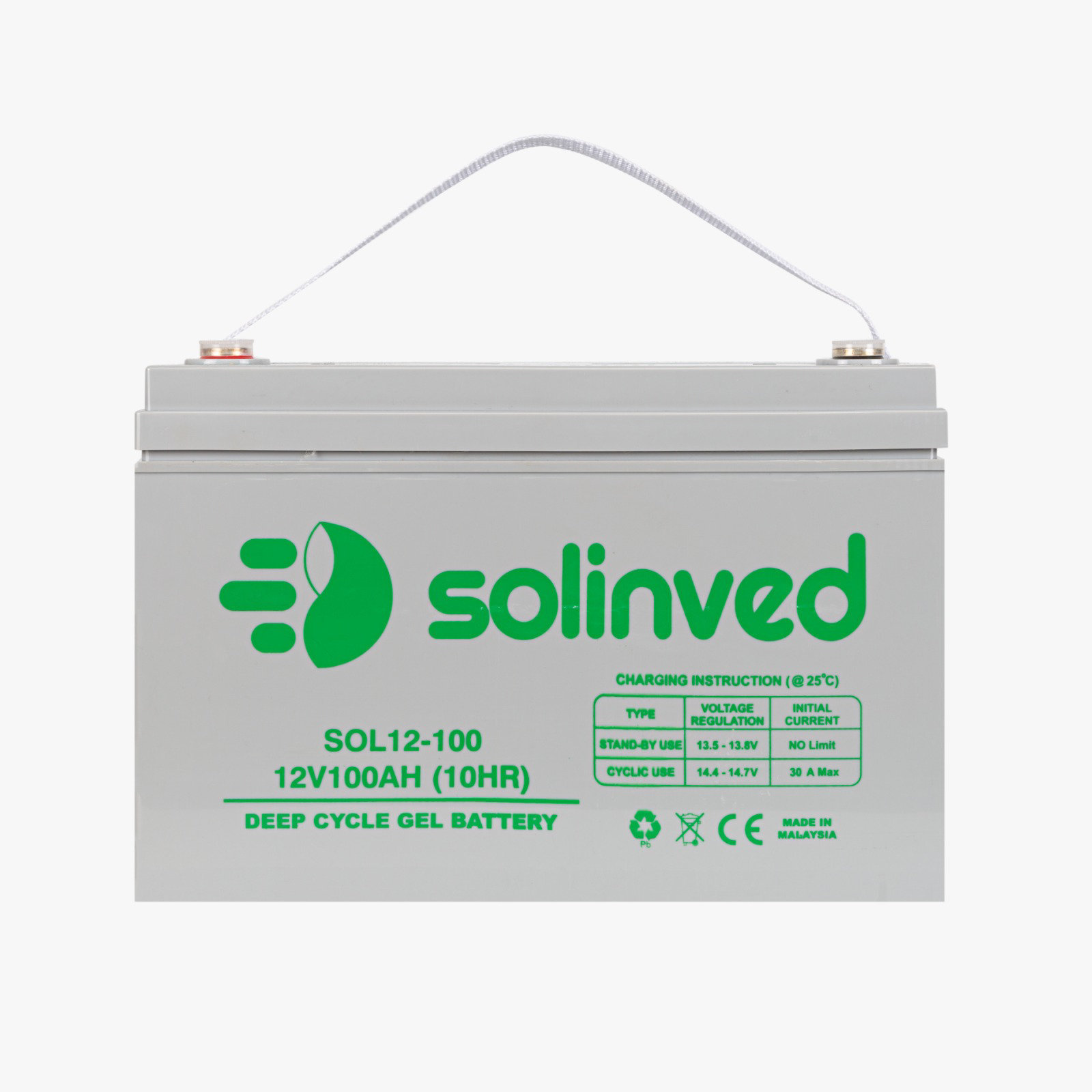 Solinved 12V 150Ah Solar Jel Akü | SolarAVM
