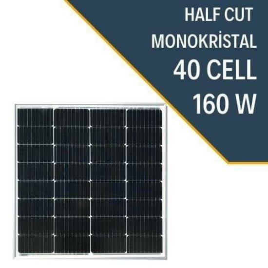 Lexron 160 Watt Half-Cut Monokristal Güneş Paneli