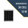 Lexron 12 Watt Monokristal Güneş Paneli resmi