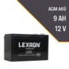 Lexron 9AH-12V KURU TİP AKÜ resmi