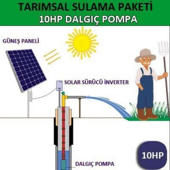 10HP DALGIÇ POMPA - TARIMSAL SULAMA SİSTEMİ resmi
