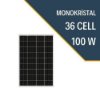 Lexron 100 Watt Monokristal Güneş Paneli