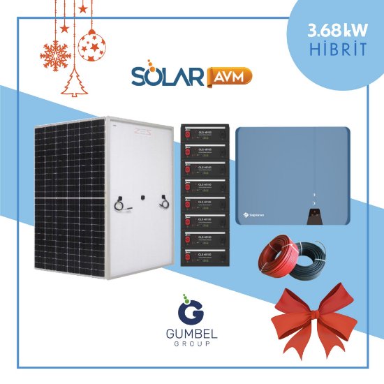 3.68 kW Hibrit Solar Paket Sistemi