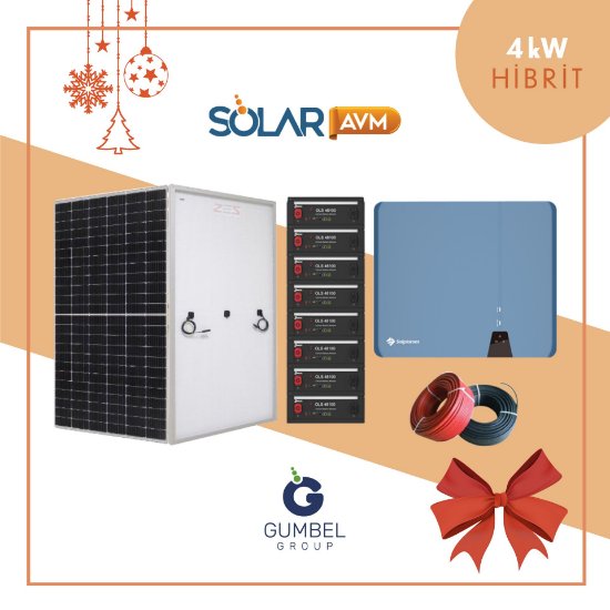 4 kW Hibrit Solar Paket Sistemi