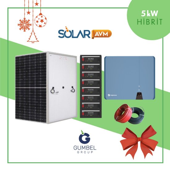  5 kW Hibrit Solar Paket Sistemi