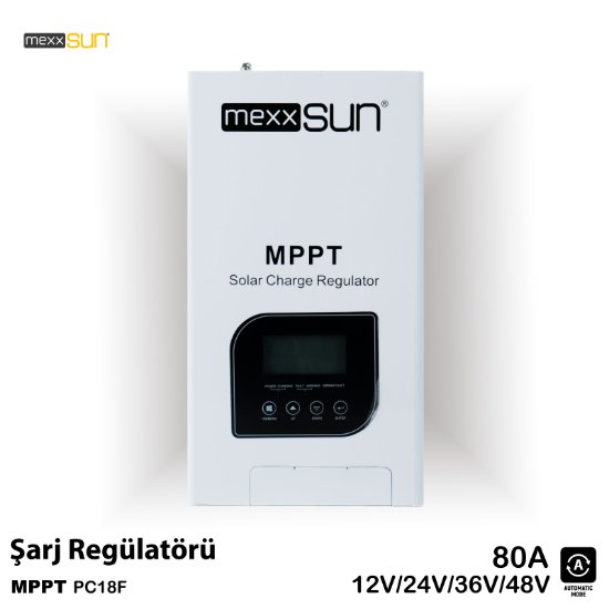Mexxsun 80A MPPT 12/24/48V Solar Şarj Kontrol Cihazı resmi
