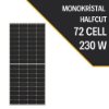 230W HALF CUT MONOKRİSTAL GÜNEŞ PANELİ resmi