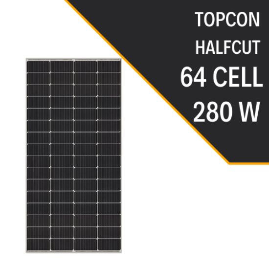 LEXRON 280W HALF CUT TOPCON MONOKRİSTAL GÜNEŞ PANELİ 