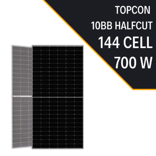 LEXRON TOPCON BIFACIAL 700W 10BB HALF CUT  GÜNEŞ PANELİ