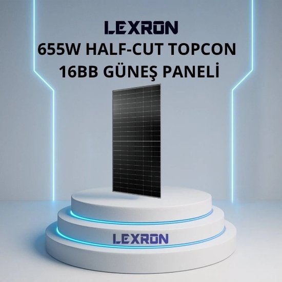655W 132 CELL 16BB HALF-CUT TOPCON 16BB GÜNEŞ PANELİ resmi