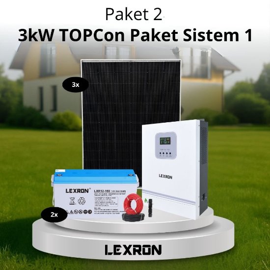 3kW TOPCON PAKET SİSTEM 1 (PAKET 2) resmi