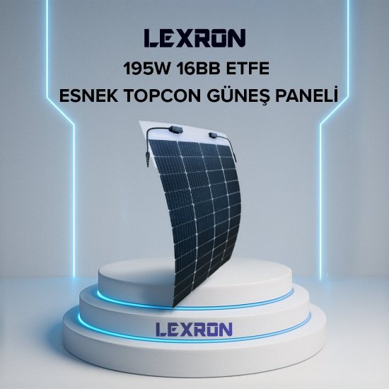 195W 16BB ETFE ESNEK TOPCON GÜNEŞ PANELİ (ECOSOL) resmi