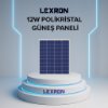 12W POLİKRİSTAL GÜNEŞ PANELİ resmi